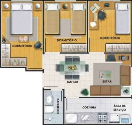 Imagem Apartamento com 3 Quartos à Venda, em Vila Esperança - São Paulo Imagem Apartamento com 3 Quartos à Venda, em Vila Esperança - São Paulo