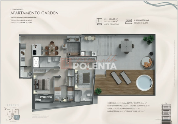 Imagem Apartamento com 3 Quartos à Venda,  em Centro - Balneário Rincão