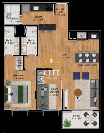 Imagem Imóvel com 2 Quartos à Venda, 67 m² em Floresta - Gramado Imagem Imóvel com 2 Quartos à Venda, 67 m² em Floresta - Gramado