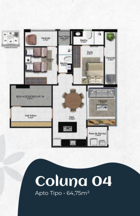 Imagem Apartamento com 2 Quartos à Venda, 65 m² em Enseada Azul - Guarapari Imagem Apartamento com 2 Quartos à Venda, 65 m² em Enseada Azul - Guarapari
