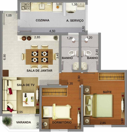Imagem Apartamento com 2 Quartos à Venda, 65 m² em Centro - Sumaré Imagem Apartamento com 2 Quartos à Venda, 65 m² em Centro - Sumaré