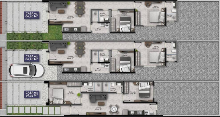 Imagem Casa com 2 Quartos à Venda, em Tijucas Imagem Casa com 2 Quartos à Venda, em Tijucas