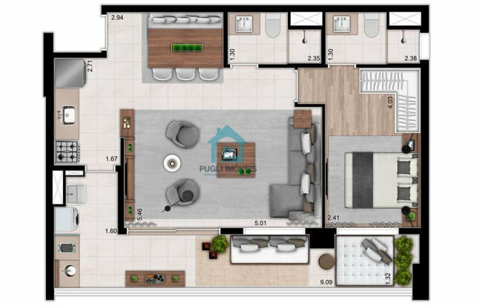 Imagem Apartamento com 1 Quarto à Venda, 41 m² em Vila Romana - São Paulo
