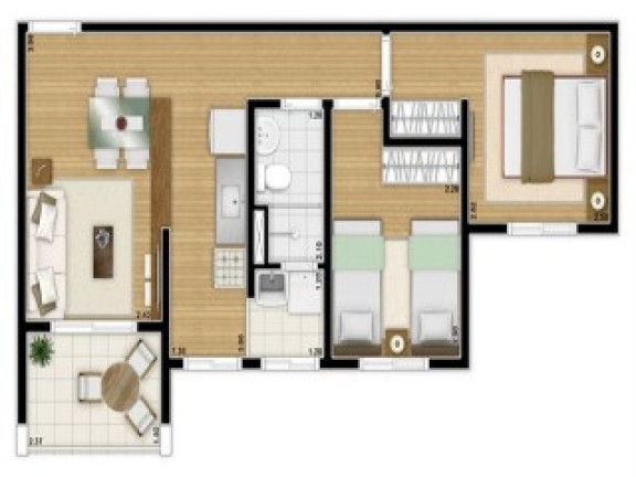 Imagem Apartamento com 2 Quartos à Venda, 49 m² em Jardim Celeste - São Paulo Imagem Apartamento com 2 Quartos à Venda, 49 m² em Jardim Celeste - São Paulo
