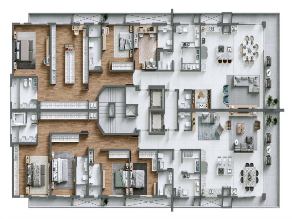 Imagem Apartamento com 4 Quartos à Venda, 226 m² em Praia Brava De Itajaí - Itajaí