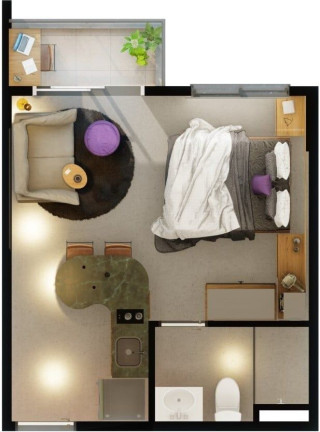 Imagem Studio com 1 Quarto à Venda, 34 m² em Vila Madalena - São Paulo Imagem Studio com 1 Quarto à Venda, 34 m² em Vila Madalena - São Paulo