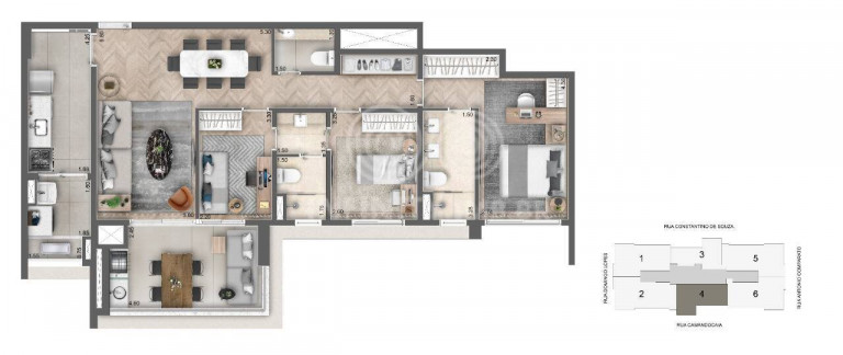 Imagem Apartamento com 3 Quartos à Venda, 112 m² em Campo Belo - São Paulo Imagem Apartamento com 3 Quartos à Venda, 112 m² em Campo Belo - São Paulo