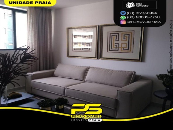 Apartamento com 2 Quartos à Venda, 59 m² em Cabo Branco - João Pessoa