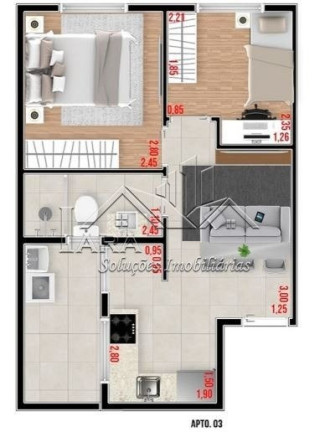 Imagem Apartamento com 1 Quarto à Venda, em Parque Das Paineiras - São Paulo Imagem Apartamento com 1 Quarto à Venda, em Parque Das Paineiras - São Paulo
