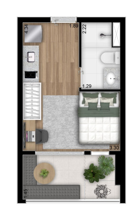 Imagem Apartamento com 1 Quarto à Venda, 49 m² em Perdizes - São Paulo