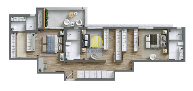 Imagem Cobertura com 3 Quartos à Venda, 223 m² em água Verde - Curitiba Imagem Cobertura com 3 Quartos à Venda, 223 m² em água Verde - Curitiba