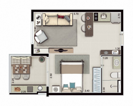 Imagem Apartamento com 1 Quarto à Venda, 36 m² em Rudge Ramos - São Bernardo Do Campo Imagem Apartamento com 1 Quarto à Venda, 36 m² em Rudge Ramos - São Bernardo Do Campo