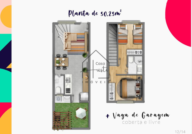 Imagem Apartamento com 2 Quartos à Venda, 50 m² em Outeiro De Passárgada - Cotia Imagem Apartamento com 2 Quartos à Venda, 50 m² em Outeiro De Passárgada - Cotia