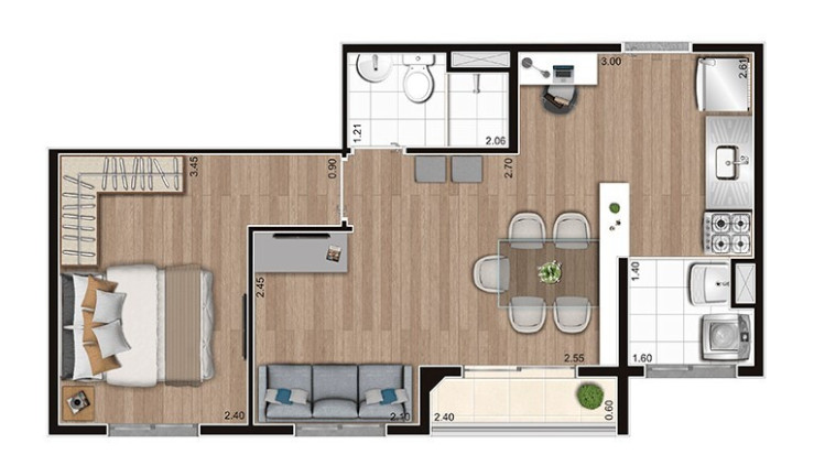 Imagem Imóvel com 2 Quartos à Venda, 37 m² em Vila Gea - São Paulo