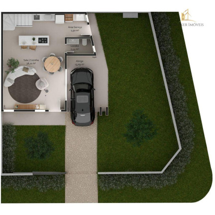 Imagem Casa com 3 Quartos à Venda, 137 m² em São Braz - Curitiba Imagem Casa com 3 Quartos à Venda, 137 m² em São Braz - Curitiba