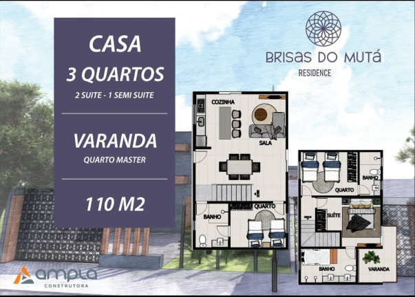 Imagem Casa com 3 Quartos à Venda, 110 m² em Porto Seguro Imagem Casa com 3 Quartos à Venda, 110 m² em Porto Seguro