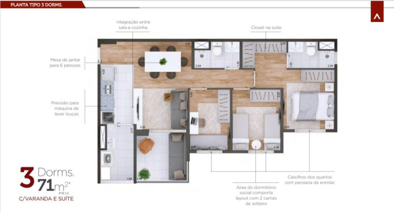 Imagem Apartamento à Venda, em Santo André Imagem Apartamento à Venda, em Santo André