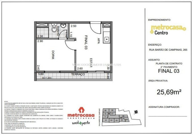 Apartamento com 1 Quarto à Venda, 26 m² em Campos Elíseos - São Paulo