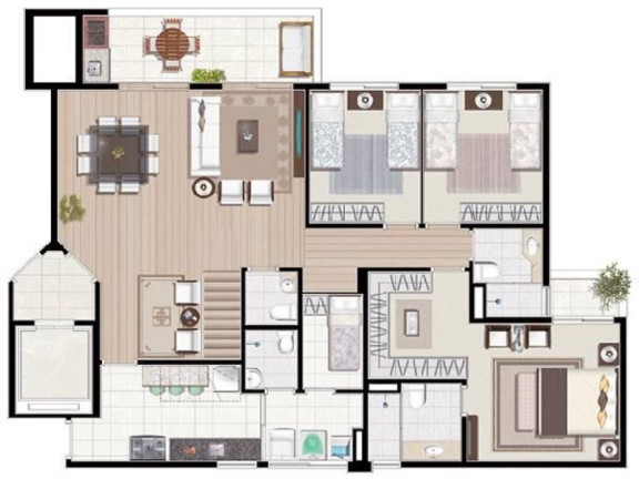 Imagem Apartamento com 4 Quartos à Venda, 116 m² em Vila Bastos - Santo André Imagem Apartamento com 4 Quartos à Venda, 116 m² em Vila Bastos - Santo André