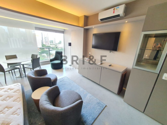 Imagem Apartamento com 1 Quarto para Alugar, 44 m² em Brooklin - São Paulo Imagem Apartamento com 1 Quarto para Alugar, 44 m² em Brooklin - São Paulo