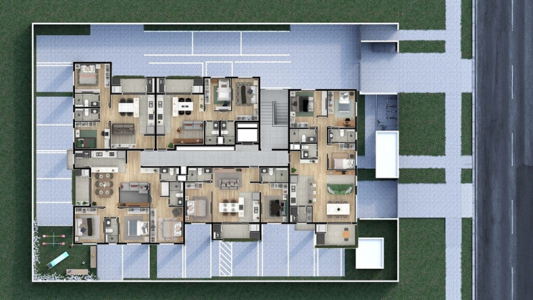 Imagem Apartamento com 2 Quartos à Venda, 58 m² em Boa Vista - Curitiba Imagem Apartamento com 2 Quartos à Venda, 58 m² em Boa Vista - Curitiba