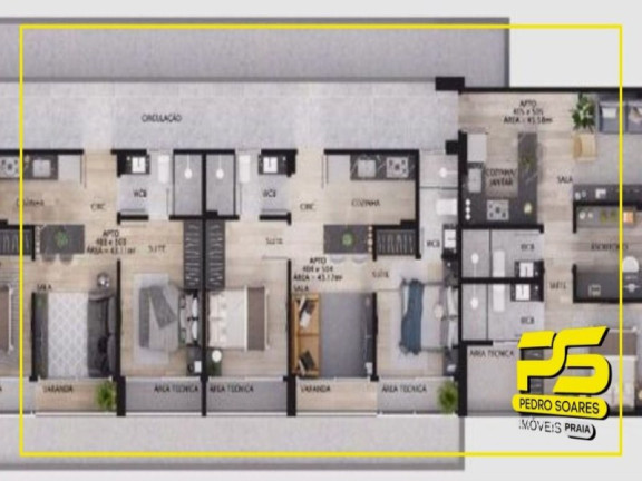 Imagem Apartamento com 1 Quarto à Venda, 58 m² em Bessa - João Pessoa Imagem Apartamento com 1 Quarto à Venda, 58 m² em Bessa - João Pessoa