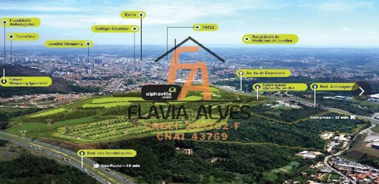 Terreno em Condomínio à Venda, 456 m² em Chácara Terra Nova - Jundiaí