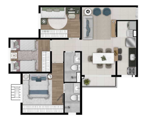 Imagem Apartamento com 3 Quartos à Venda, 108 m² em Setor Sudoeste - Goiânia Imagem Apartamento com 3 Quartos à Venda, 108 m² em Setor Sudoeste - Goiânia
