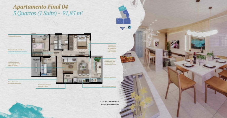 Imagem Apartamento com 3 Quartos à Venda, 91 m² em Graciosa Orla 14 - Palmas Imagem Apartamento com 3 Quartos à Venda, 91 m² em Graciosa Orla 14 - Palmas