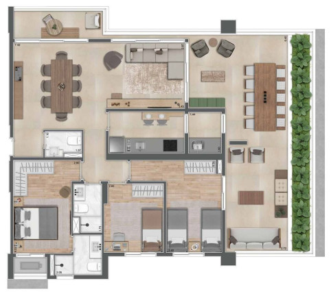 Imagem Apartamento com 2 Quartos à Venda, 57 m² em Brooklin Paulista - São Paulo Imagem Apartamento com 2 Quartos à Venda, 57 m² em Brooklin Paulista - São Paulo
