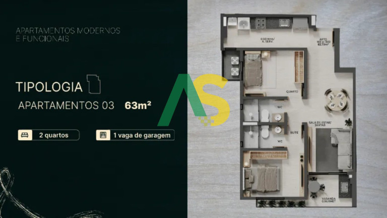 Imagem Imóvel com 2 Quartos à Venda, 62 m² em Bairro Novo - Olinda Imagem Imóvel com 2 Quartos à Venda, 62 m² em Bairro Novo - Olinda