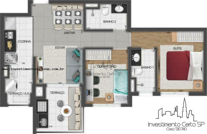 Imagem Apartamento com 2 Quartos à Venda, 62 m² em Perdizes - São Paulo Imagem Apartamento com 2 Quartos à Venda, 62 m² em Perdizes - São Paulo
