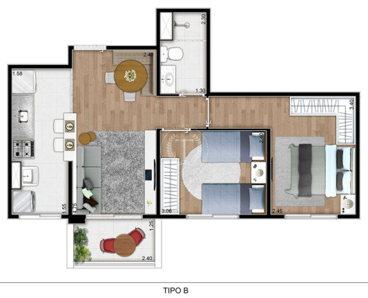 Imagem Apartamento com 2 Quartos à Venda, 50 m² em São Paulo Imagem Apartamento com 2 Quartos à Venda, 50 m² em São Paulo
