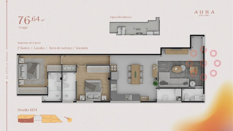 Imagem Apartamento com 2 Quartos à Venda, 73 m² em Funcionários - Belo Horizonte