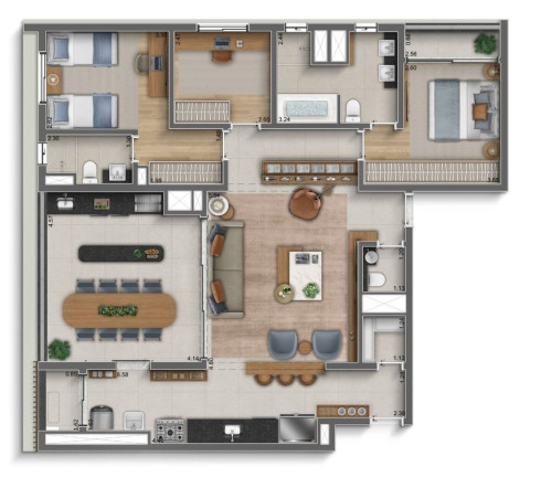 Imagem Apartamento com 3 Quartos à Venda, 248 m² em Perdizes - São Paulo Imagem Apartamento com 3 Quartos à Venda, 248 m² em Perdizes - São Paulo