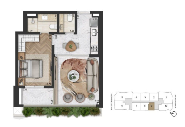Imagem Apartamento com 1 Quarto à Venda, 56 m² em Consolação - São Paulo Imagem Apartamento com 1 Quarto à Venda, 56 m² em Consolação - São Paulo