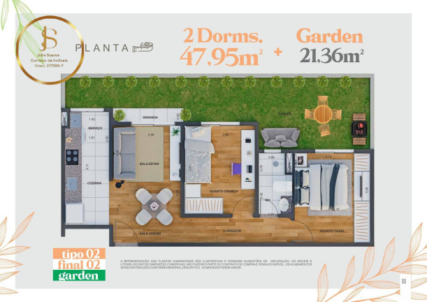 Imagem Apartamento com 2 Quartos à Venda, 47 m² em Saltinho - Paulínia Imagem Apartamento com 2 Quartos à Venda, 47 m² em Saltinho - Paulínia