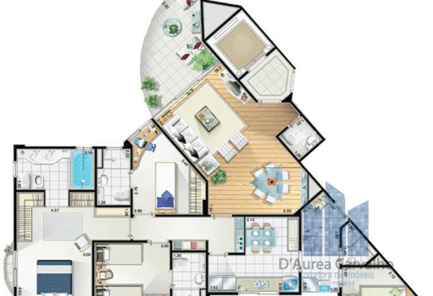 Imagem Apartamento com 2 Quartos à Venda, 116 m² em Brooklin Paulista - São Paulo