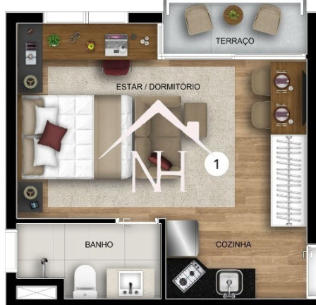 Imagem Apartamento com 1 Quarto à Venda, 24 m² em Sumarezinho - São Paulo