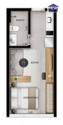 Studio com 1 Quarto à Venda, 25 m² em Vila Mariana - São Paulo