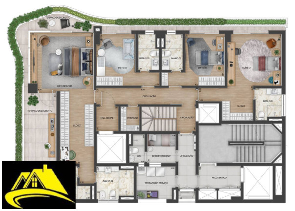 Imagem Apartamento com 3 Quartos à Venda, 201 m² em Jardins - São Paulo