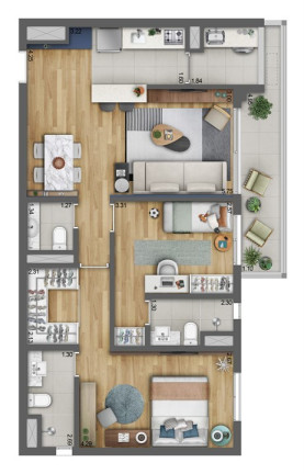 Imagem Apartamento com 3 Quartos à Venda, 130 m² em Vila Ipojuca - São Paulo