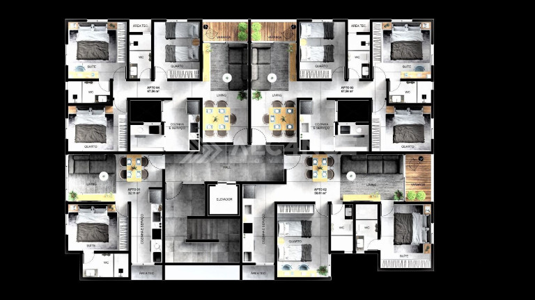 Imagem Apartamento com 1 Quarto à Venda, 38 m² em Bessa - João Pessoa Imagem Apartamento com 1 Quarto à Venda, 38 m² em Bessa - João Pessoa