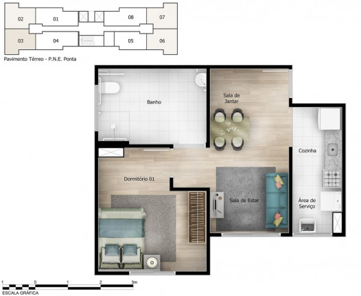Imagem Apartamento com 2 Quartos à Venda, 44 m² em Usina Piratininga - São Paulo Imagem Apartamento com 2 Quartos à Venda, 44 m² em Usina Piratininga - São Paulo