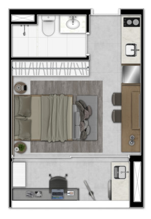 Imagem Studio com 1 Quarto à Venda, 25 m² em Vila Clementino - São Paulo Imagem Studio com 1 Quarto à Venda, 25 m² em Vila Clementino - São Paulo