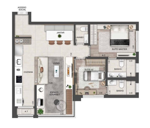 Imagem Apartamento com 2 Quartos à Venda, 70 m² em Brooklin Paulista - São Paulo Imagem Apartamento com 2 Quartos à Venda, 70 m² em Brooklin Paulista - São Paulo