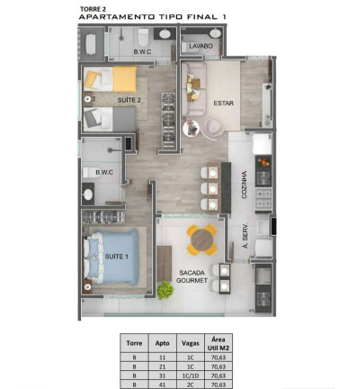 Imagem Apartamento com 2 Quartos à Venda, 68 m² em Itaguá - Ubatuba Imagem Apartamento com 2 Quartos à Venda, 68 m² em Itaguá - Ubatuba