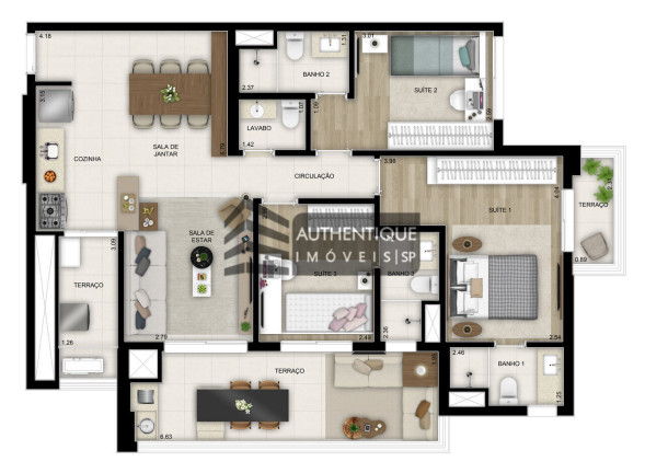 Imagem Apartamento com 3 Quartos à Venda, 103 m² em Brooklin - São Paulo Imagem Apartamento com 3 Quartos à Venda, 103 m² em Brooklin - São Paulo