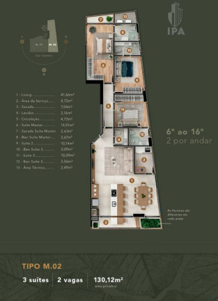 Imagem Apartamento com 3 Quartos à Venda, 126 m² em Fazenda - Itajaí Imagem Apartamento com 3 Quartos à Venda, 126 m² em Fazenda - Itajaí