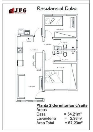 Imagem Casa com 2 Quartos à Venda, 57 m² em Areias - Tijucas Imagem Casa com 2 Quartos à Venda, 57 m² em Areias - Tijucas